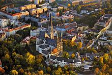 Zdík Palace and the Cathedral of St. Wenceslas, viewed from the northwest, source: Archiv Vydavatelství MCU s.r.o., photo by: Libor Sváček